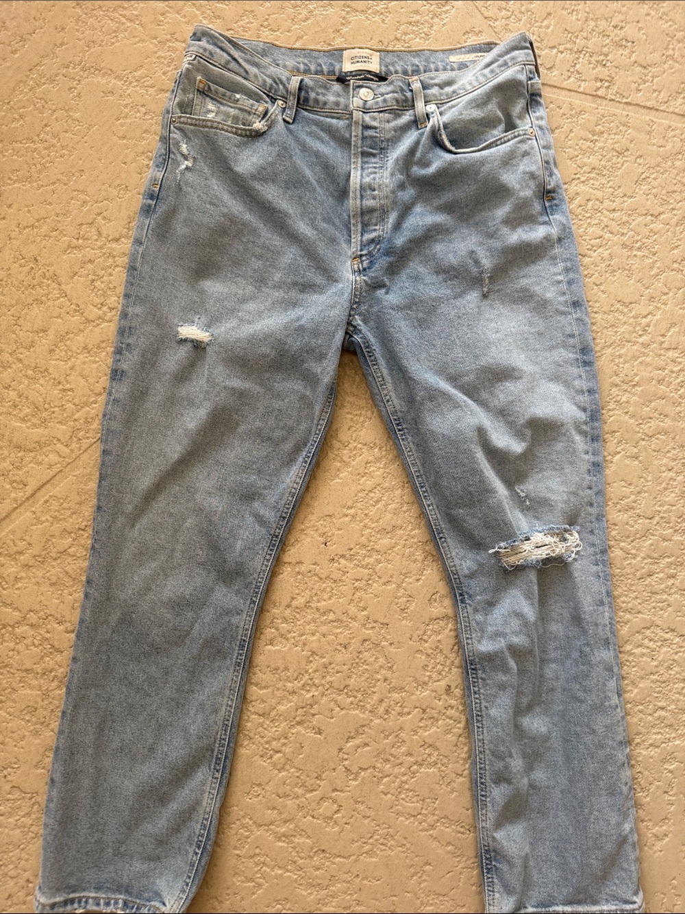 Citizens Of Humanity Light Blue Slim Straight Jeans